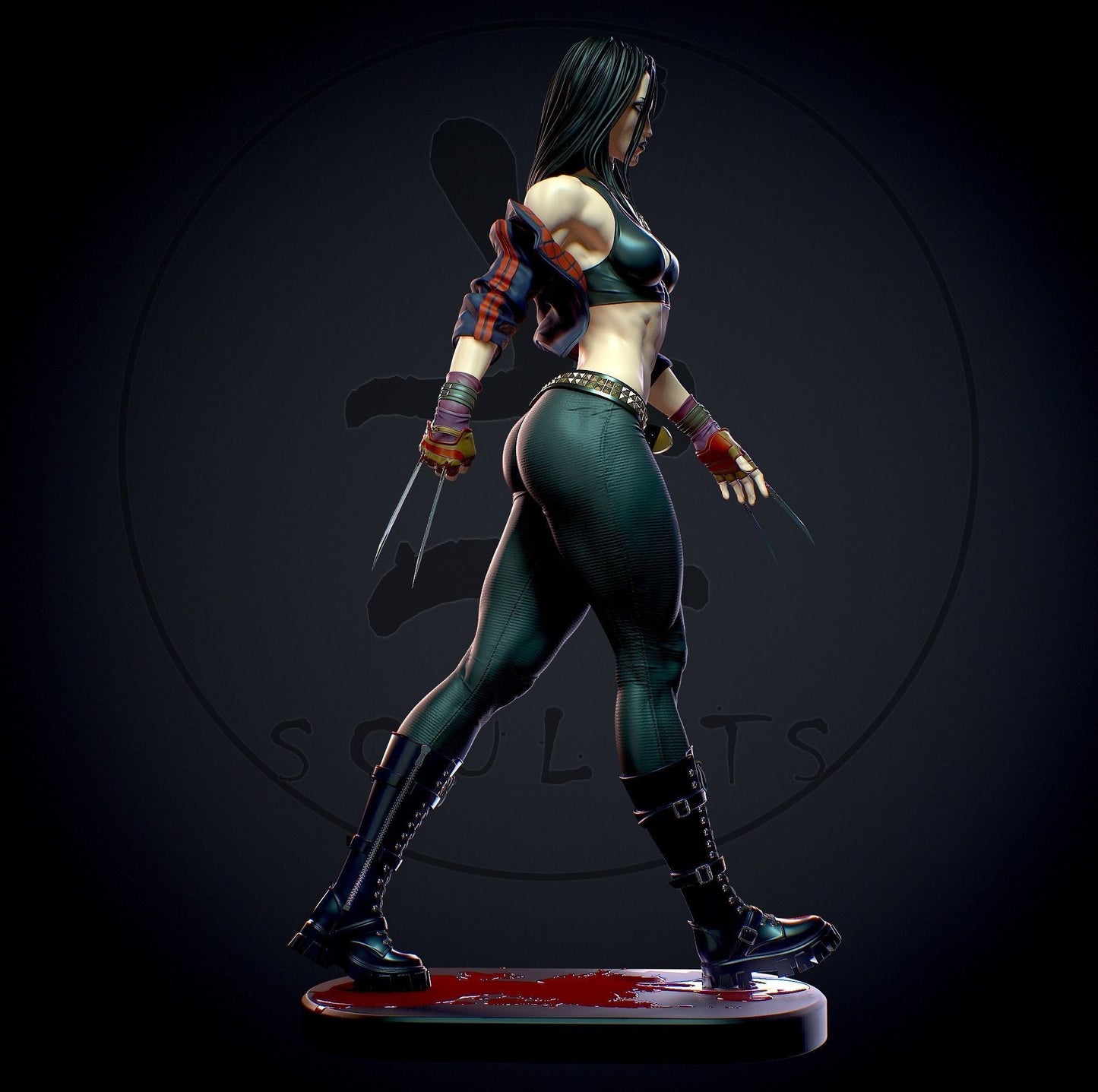 1260 X-23 Special Edition - X-men - STL 3D Print Files - 3D Printed Garage Kit ガレージキット Resin Model Scale Figure フィギュア
