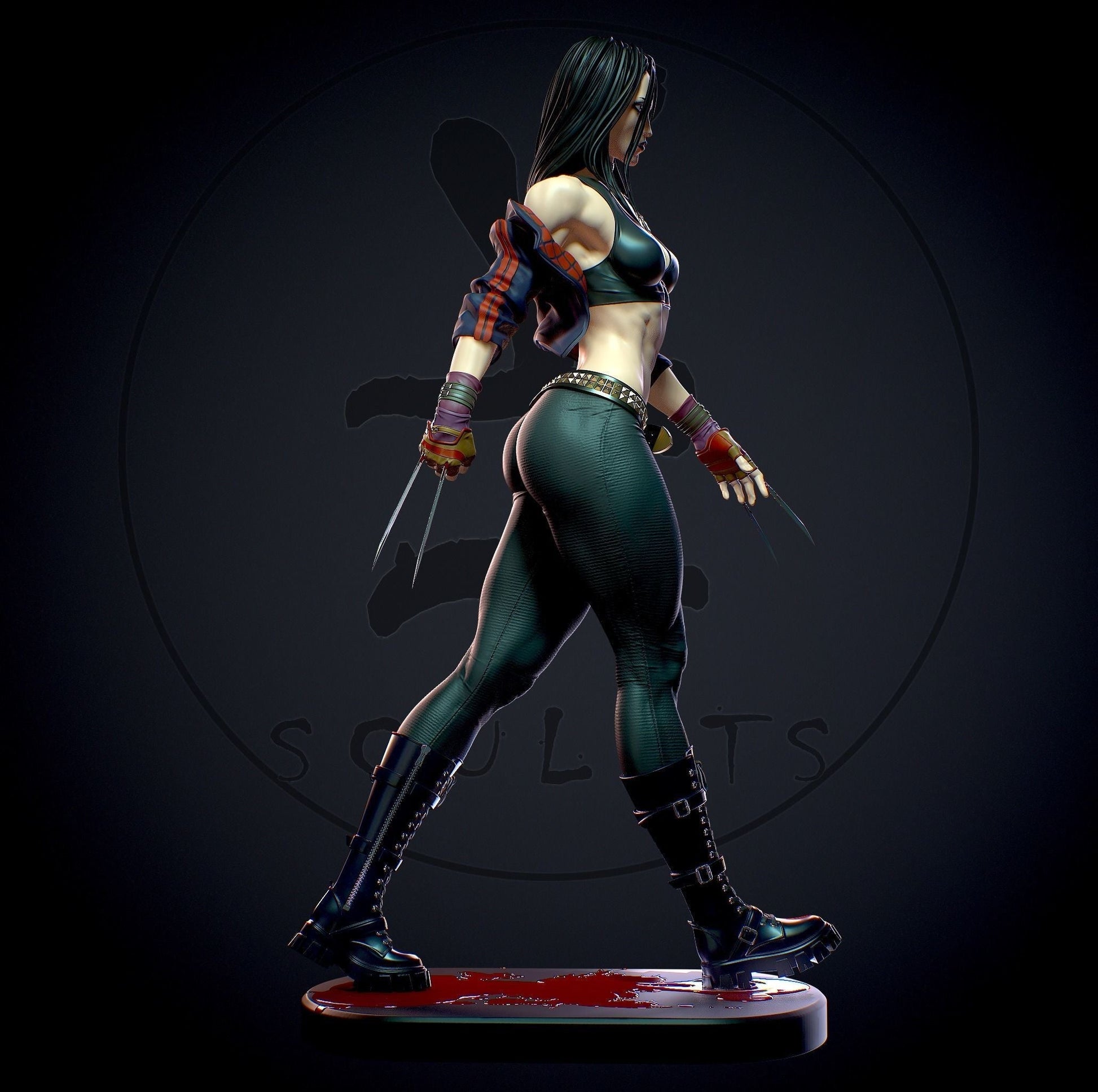 1260 X-23 Special Edition - X-men - STL 3D Print Files - 3D Printed Garage Kit ガレージキット Resin Model Scale Figure フィギュア