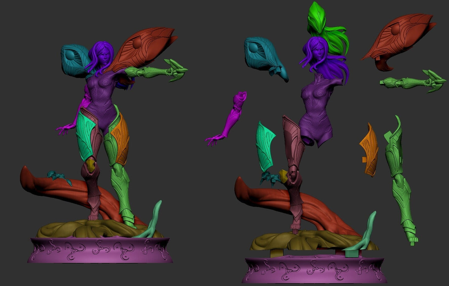 Kai'Sa - League of Legends 1/8 Scale - 3D Printed Garage Kit ガレージキット Resin Model Scale Figure フィギュア