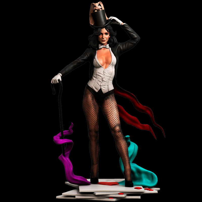 Zatanna - STL 3D Print Files - 3D Printed Garage Kit ガレージキット Resin Model Scale Figure フィギュア