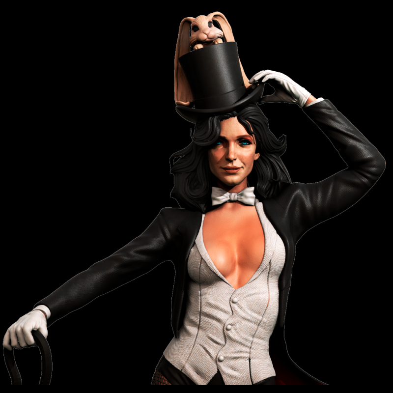 Zatanna - STL 3D Print Files - 3D Printed Garage Kit ガレージキット Resin Model Scale Figure フィギュア