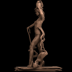 Zatanna - STL 3D Print Files - 3D Printed Garage Kit ガレージキット Resin Model Scale Figure フィギュア