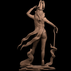 Zatanna - STL 3D Print Files - 3D Printed Garage Kit ガレージキット Resin Model Scale Figure フィギュア