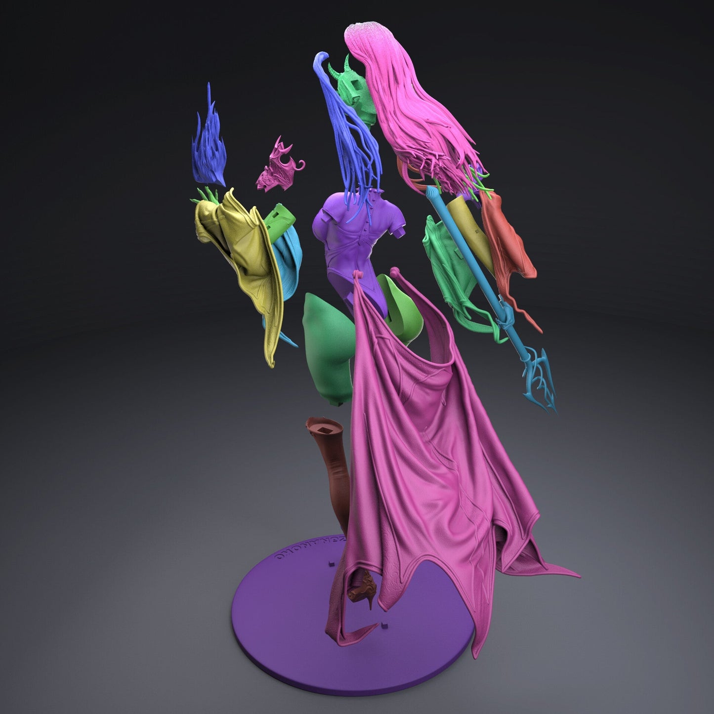 1603 Sexy Devil - STL 3D Print Files - 3D Printed Garage Kit ガレージキット Resin Model Scale Figure フィギュア
