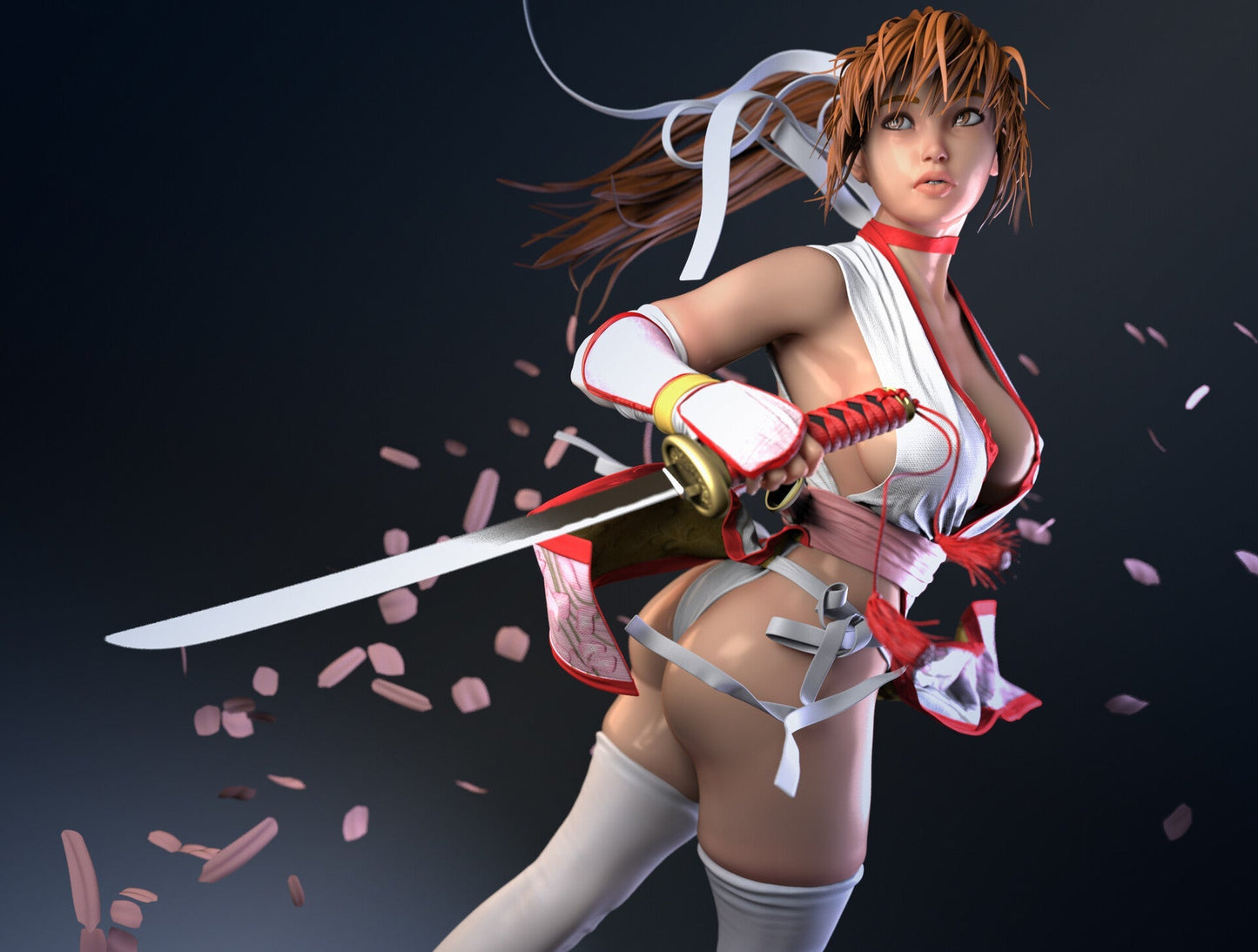 Kasumi - Dead or Alive 1/8 Scale - 3D Printed Garage Kit ガレージキット Resin Model Scale Figure フィギュア