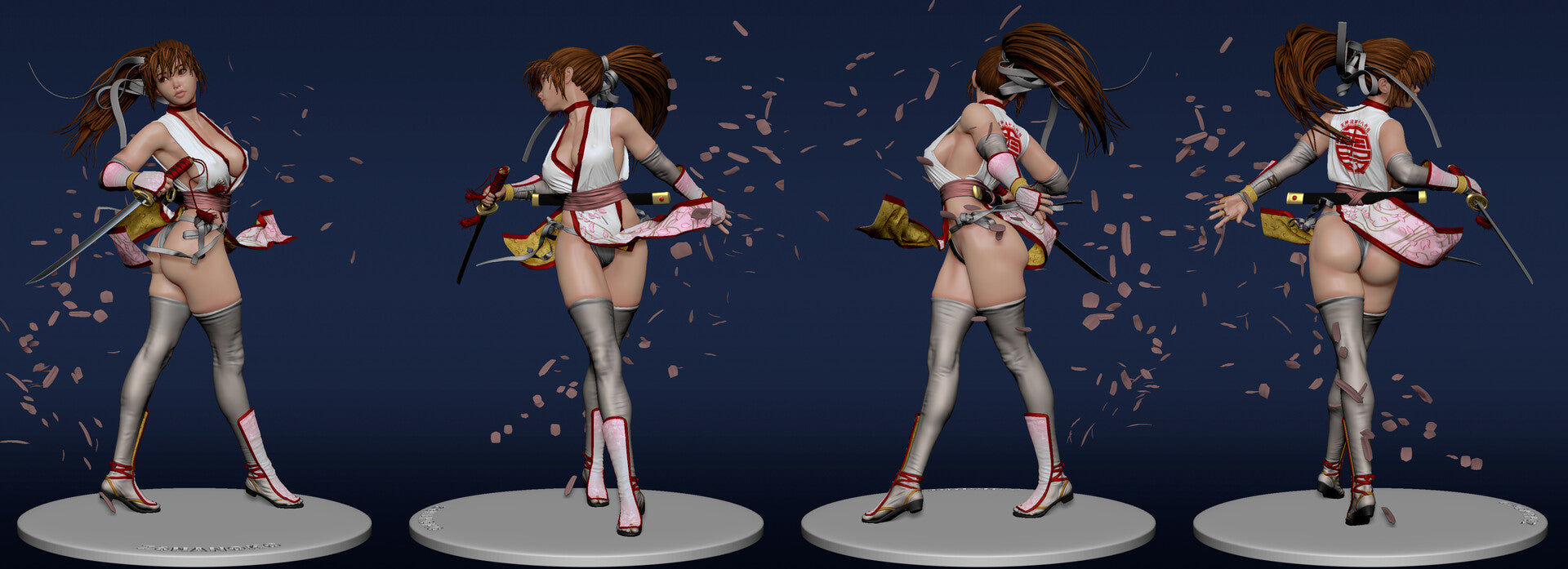Kasumi - Dead or Alive 1/8 Scale - 3D Printed Garage Kit ガレージキット Resin Model Scale Figure フィギュア